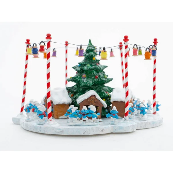 Figurine Pixi Les Schtroumpfs: le marché de Noël des Schtroumpfs 6489