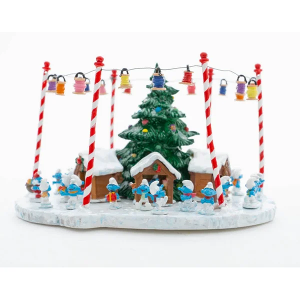 Figurine Pixi Les Schtroumpfs: le marché de Noël des Schtroumpfs 6489