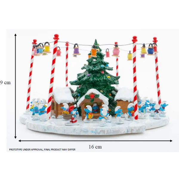 Figurine Pixi Les Schtroumpfs: le marché de Noël des Schtroumpfs 6489