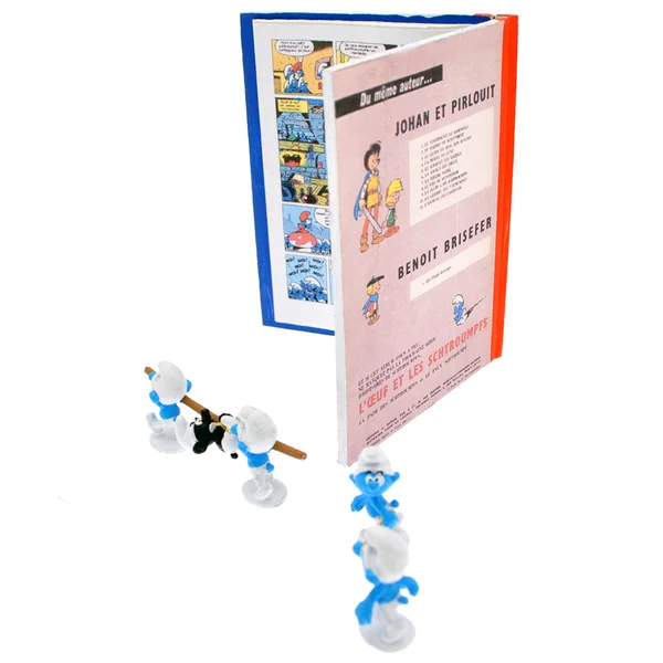 Figurine Pixi Les Schtroumpfs, "Les Schtroumpfs Noirs" Collection "Echappées Bulles" 2014 (5669)