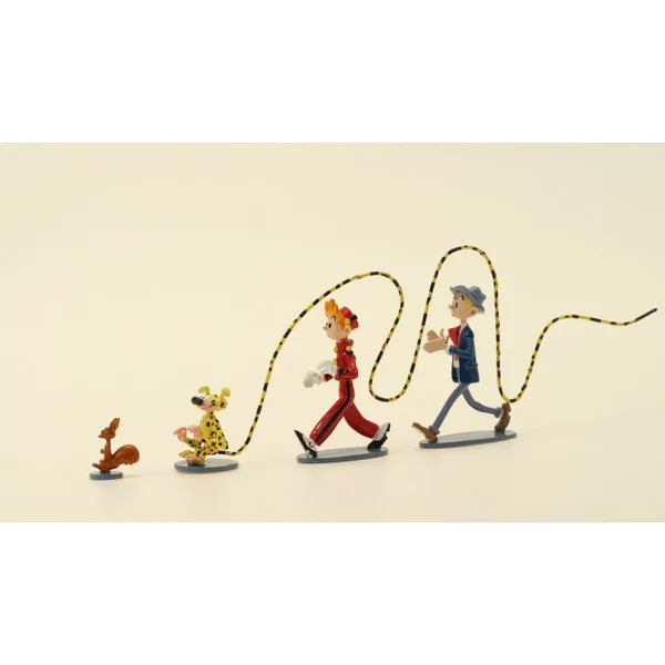 Figurine Pixi Spirou: Spip, le Marsupilami, Spirou et Fantasio, 4 héros dans le vent 06597