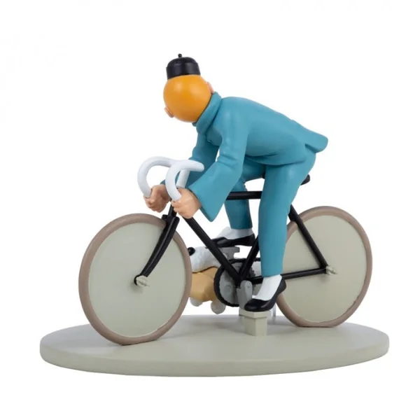 Figurine Tintin et Milou à vélo "Le Lotus Bleu", version colorisée Tintinimaginatio 2025 (42291)