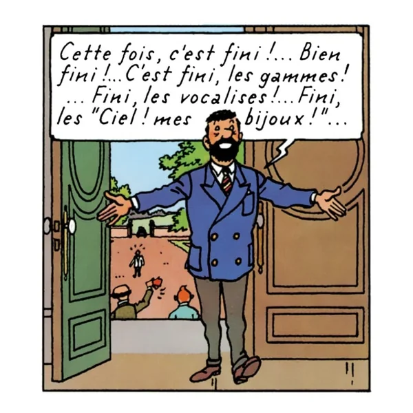 Figurine Tintin: Haddock en veston bleu Tintinimaginatio 2025 (42262)