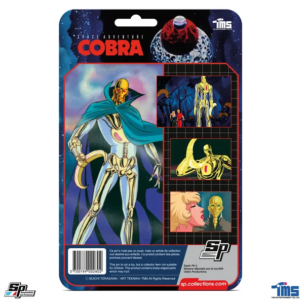 Figurine/Pin's Cobra L'homme de verre en blister card SP Collections 2024