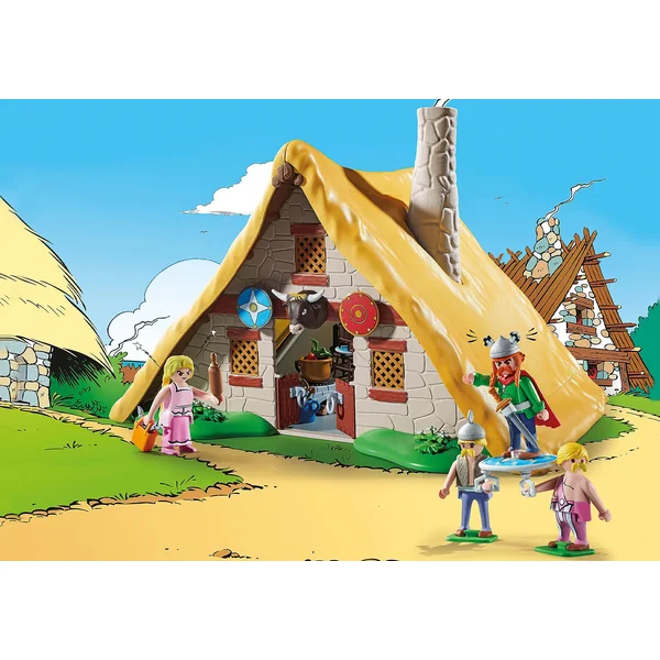 Figurines Playmobil Astérix, la hutte d'Abraracourcix 70932