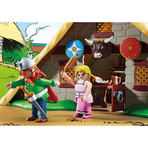 Figurines Playmobil Astérix, la hutte d'Abraracourcix 70932