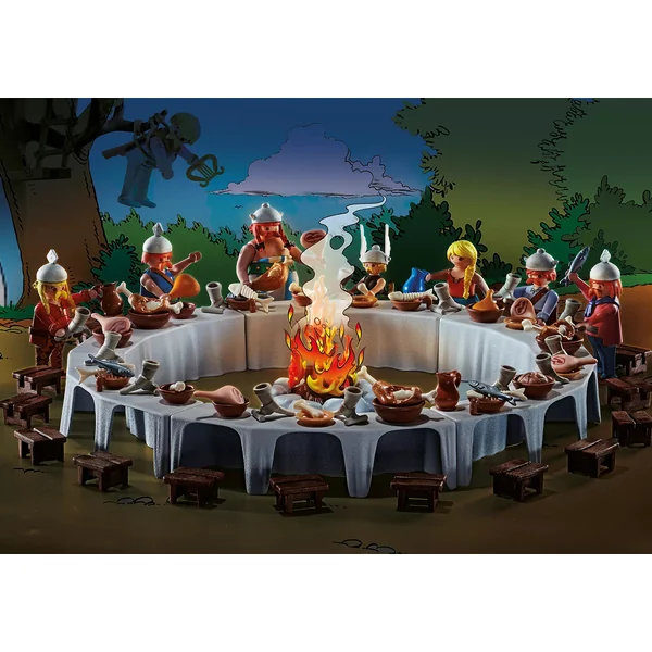 Figurines Playmobil Astérix, le banquet du village 70931