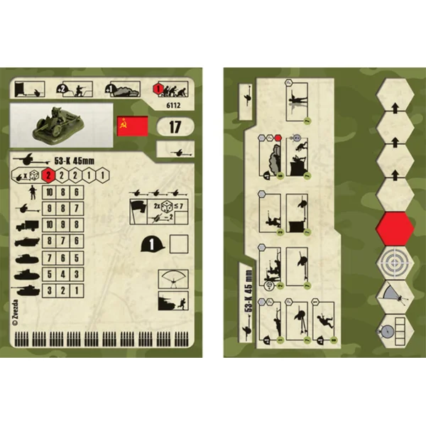 Figurines Wargames (WWII) 6112 - Canon soviétique 45mm (1:72)