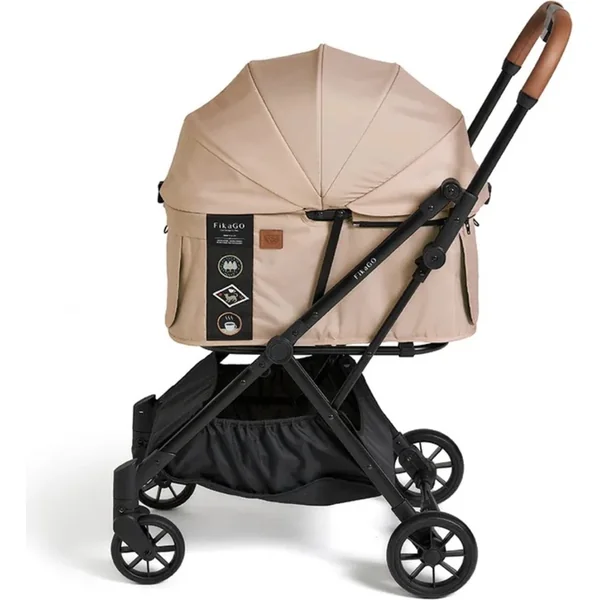 FIKAGO Poussette pour chats /chiens FTG Hygge Beige