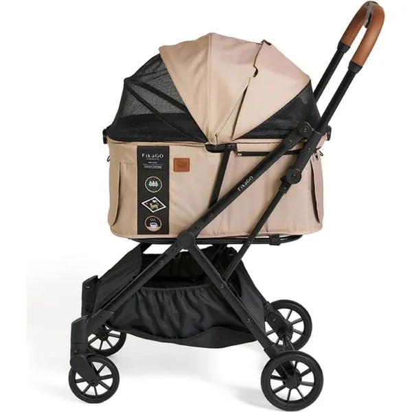 FIKAGO Poussette pour chats /chiens FTG Hygge Beige