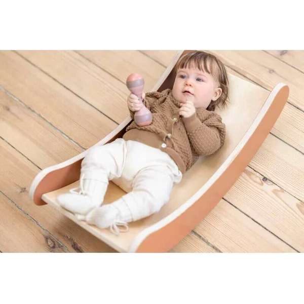 Flexa Planche d'équilibre en bois pour enfants rouge Play