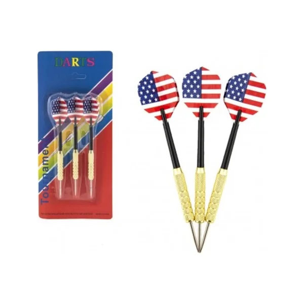 Fléchettes avec pointe en métal 15cm métal/plastique 3 pcs