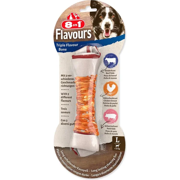 Friandise 8in1 Triple Flavour os à mâcher L