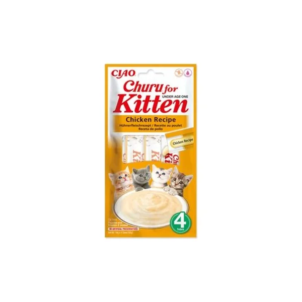 Friandise Churu Kitten poulet 4x14g