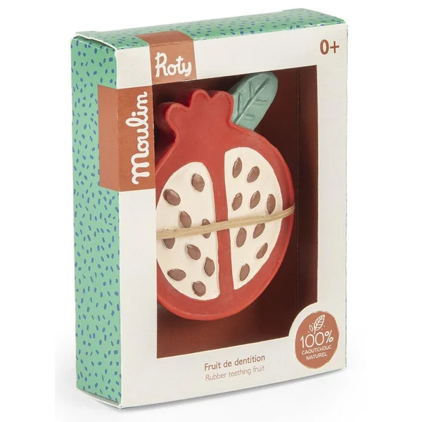 FRUIT DE DENTITION EN CAOUTCHOUC NATUREL LA FORET MAWA