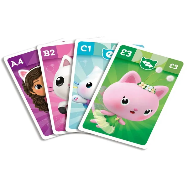 GABBY ET LA MAISON MAGIQUE - SHUFFLE - JEU DE FAMILLE GABBY 4 EN 1