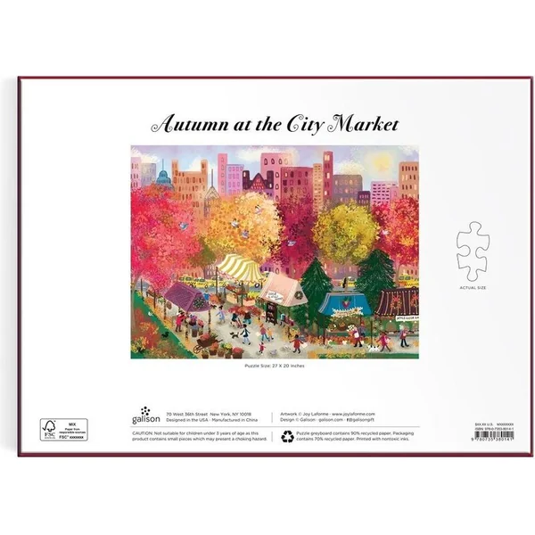 Galison Puzzle Automne au Marché Municipal 1000 pièces
