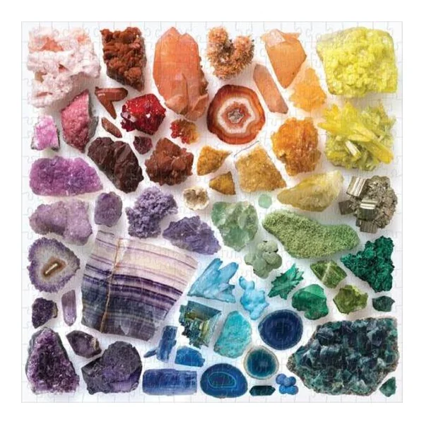 Galison Puzzle Cristaux Arc-en-ciel 500 pièces