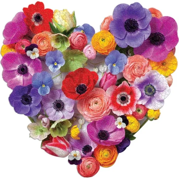 Galison Puzzle Cœur fleuri 750 pièces