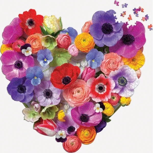 Galison Puzzle Cœur fleuri 750 pièces
