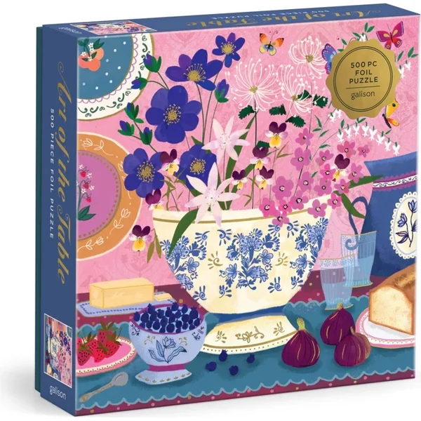 Galison Puzzle en feuille Joy Laforme Art de la table 500 pièces