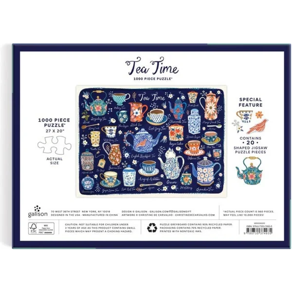 Galison Puzzle L'heure du thé 1000 pièces