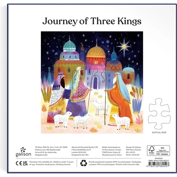 Galison Puzzle Route des Rois Mages 500 pièces