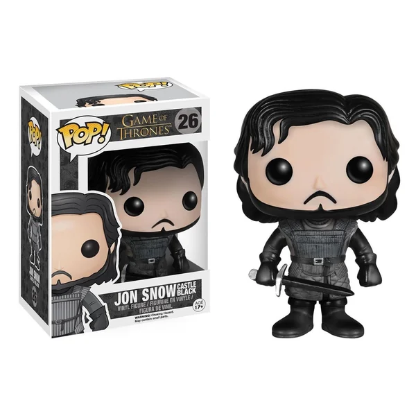 GAME OF THRONES: JON SNOW CASTLE BLACK, FUNKO POP! - figurine vinyl 10 cm