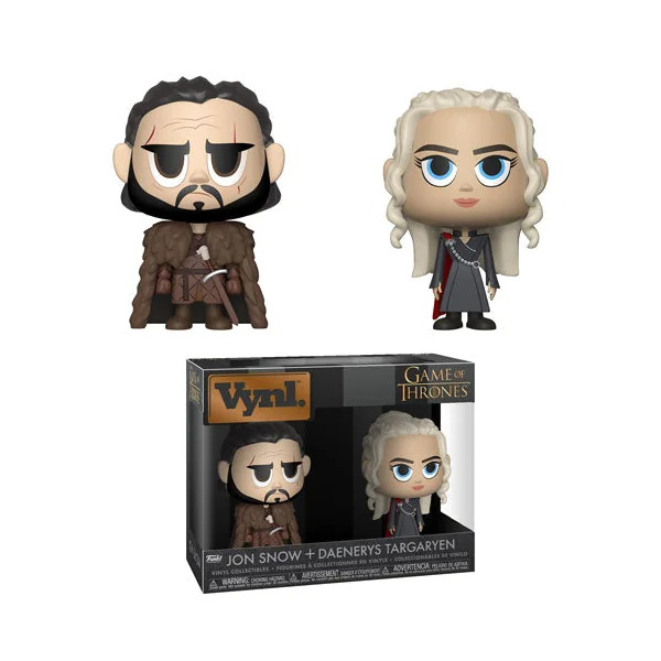 GAME OF THRONES: JON SNOW + DAENERYS TARGARYEN, FUNKO VYNL - coffret de 2 figurines vinyl 10 cm