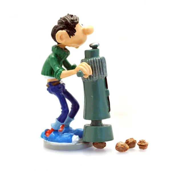 GASTON: LE CASSE-NOIX DE CHANTIER (Collection Gaston Inventions II) - figurine métal 6 cm (pixi 6583)