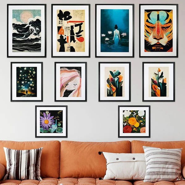 GBEYE - TIRAGE ENCADRE "IN MY GARDEN PAR TREECHILD" (40X50CM) X2