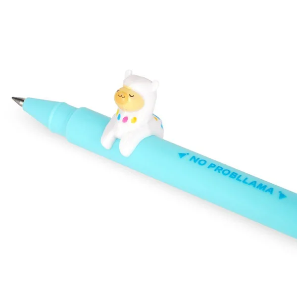 GEL PEN WITH ANIMAL DECORATION - LOVELY FRIENDS - LLAMA