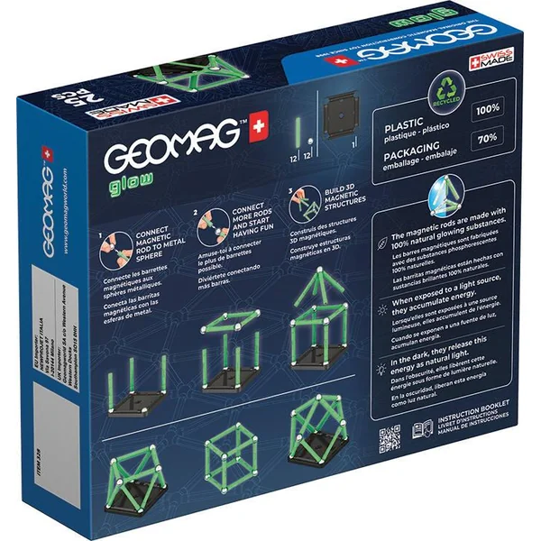 GEOMAG - ECOFRIENDLY 25 PIECES GLOW