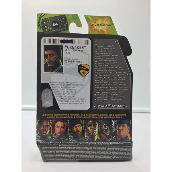 G.I. JOE THE RISE OF COBRA FIGURINE ABEL « BREAKER » SHAZ TECH SURVEILLANCE HASBRO 89308