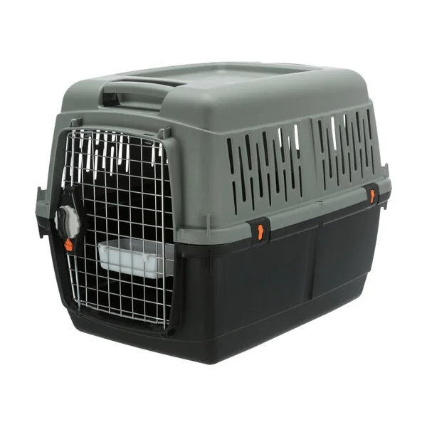 Giona 4 boîte de transport, S–M : 50 × 51 × 70 cm, anthracite/vert-gris