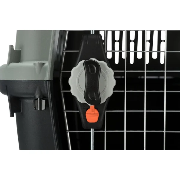 Giona 4 boîte de transport, S–M : 50 × 51 × 70 cm, anthracite/vert-gris