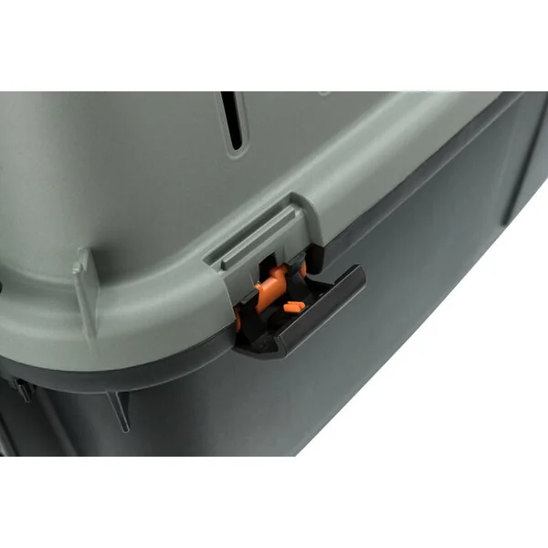 Giona 4 boîte de transport, S–M : 50 × 51 × 70 cm, anthracite/vert-gris