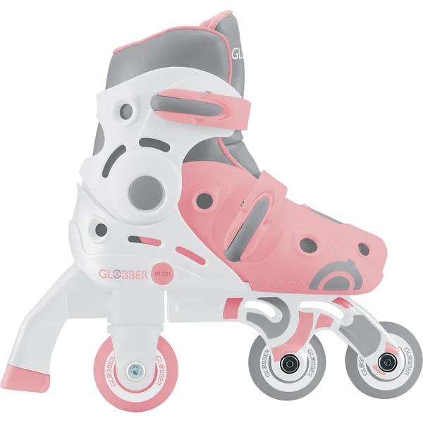 Globber patins à roulettes pour enfants 2 en 1 taille 26-29 - Pastel Pink