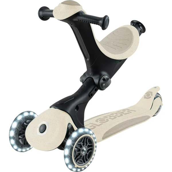 Globber trottinette Go Up deluxe lights ecologic 360 ° coconut