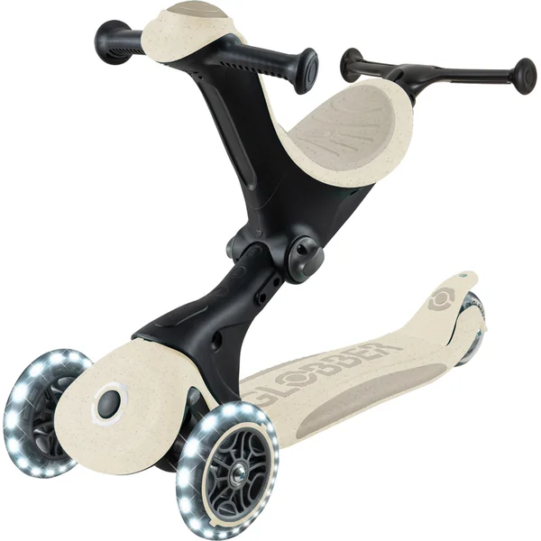 Globber trottinette Go Up deluxe lights ecologic 360 ° coconut