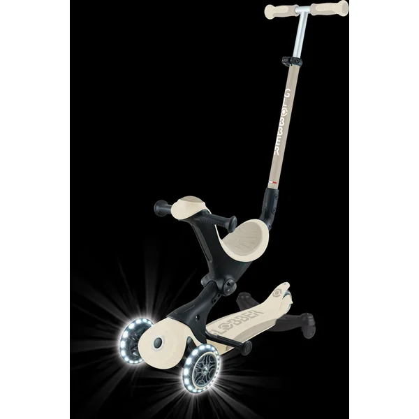 Globber trottinette Go Up deluxe lights ecologic 360 ° coconut