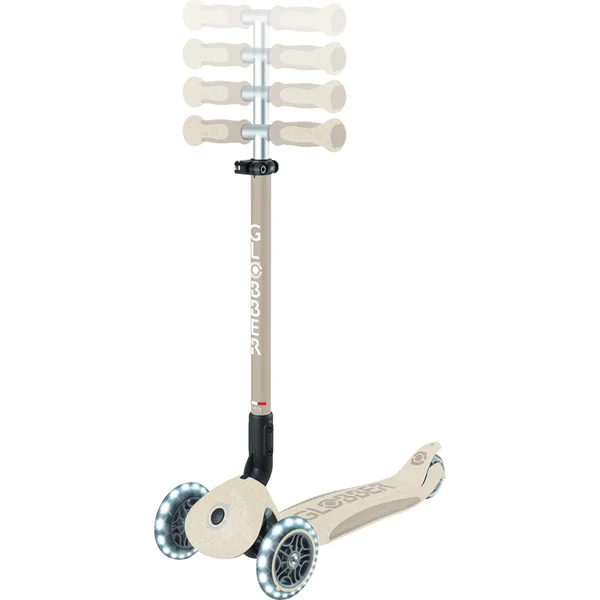 Globber trottinette Go Up deluxe lights ecologic 360 ° coconut