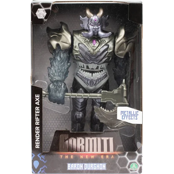 GORMITI - FIGURINE ARTICULEE DE 27 CM GORMITI AVEC ARME - BARON DURGHON