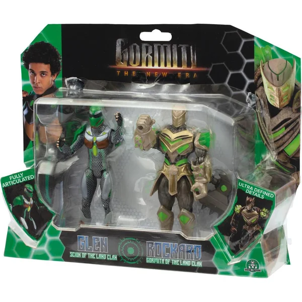 GORMITI - PACK 2 FIGURINES ARTICULEES 15 CM SCION ET GORMITI