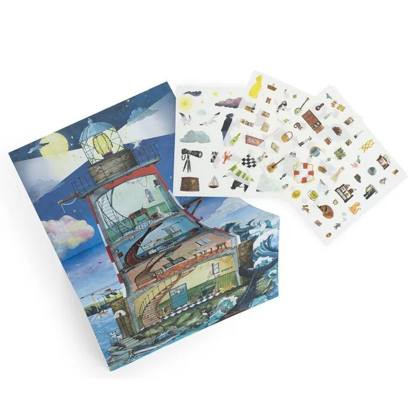 GRAND DECALCOMANIES PHARE L'EXPLORATEUR LE JARDIN DU MOULIN