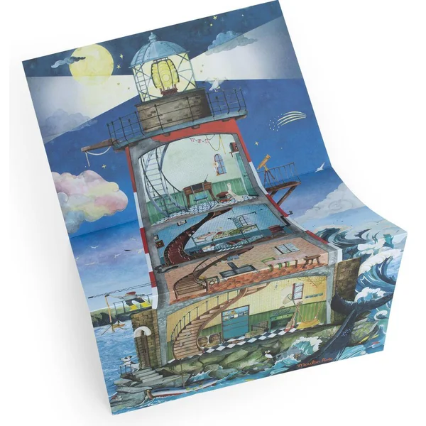 GRAND DECALCOMANIES PHARE L'EXPLORATEUR LE JARDIN DU MOULIN