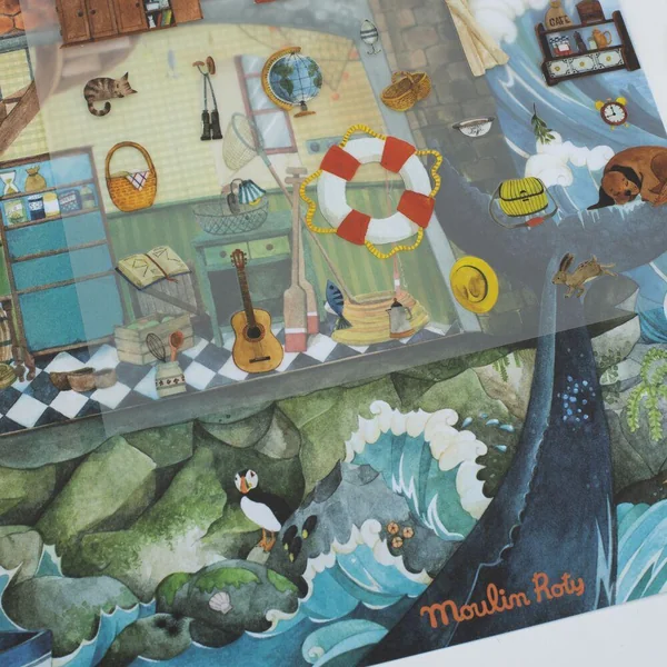 GRAND DECALCOMANIES PHARE L'EXPLORATEUR LE JARDIN DU MOULIN