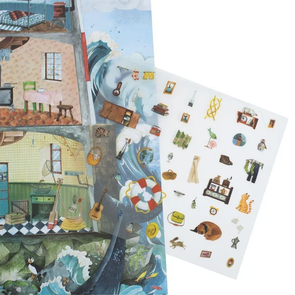 GRAND DECALCOMANIES PHARE L'EXPLORATEUR LE JARDIN DU MOULIN