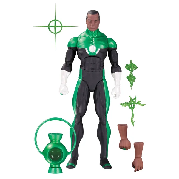GREEN LANTERN JOHN STEWART FIGURINE DC COMICS ICONS DC COLLECTIBLES 15 CM