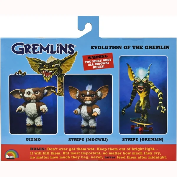 Gremlins figurines Evolution of a Gremlin 40th Anniversary Box Set Neca